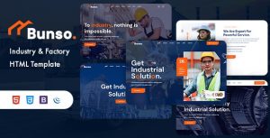 Bunso – 工业 & 工厂企业网站HTML5 模板