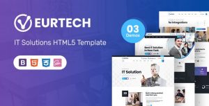 欧泰克 – IT解决方案 企业网站HTML5 模板