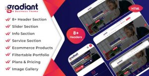 Gradiant – 多用途企业网站HTML5 模板
