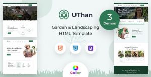 Uthan – 园林绿化园艺企业网站HTML5 模板
