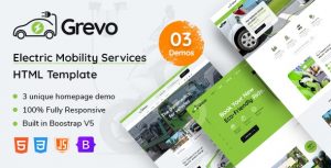 格雷沃|电动汽车服务网页模板企业网站HTML模板